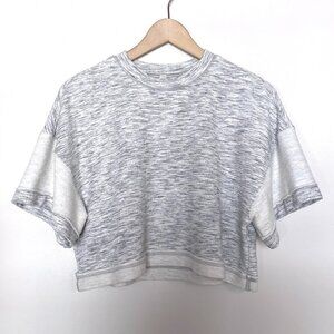 FP Movement Gray Cropped Sweatshirt Tee Sz XS